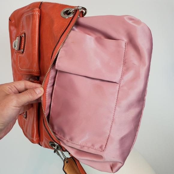 Tangerine Coach Hand Bag - Picture 6 of 8